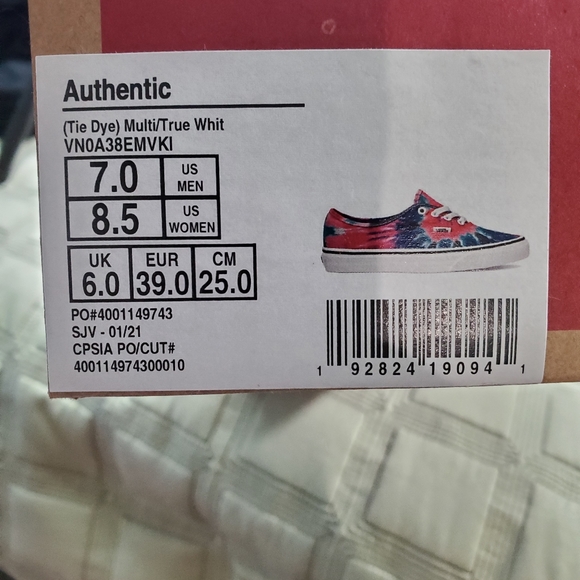 Vans authentic tie dye multi color true 👍 - Picture 3 of 15